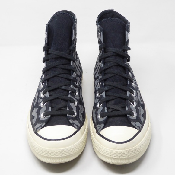 Converse Chuck 70 Hi Leopard Print Grey Black Shoes Sneaker Mens 8.5 Womens 10.5 - Picture 2 of 9